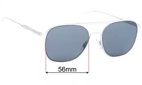 Sunglass Fix Replacement Lenses for Hugo Boss HG Sun Rx 05 - 56mm Wide Sunglass Fix Replacement Lenses for Hugo Boss HG Sun Rx 05 - 56mm Wide