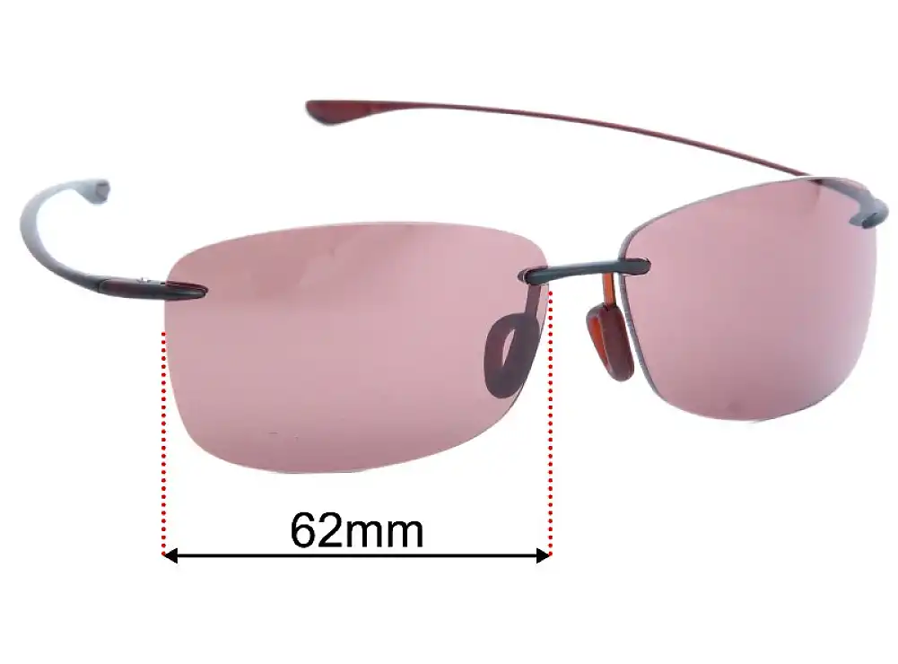 Sunglass Fix Replacement Lenses for Maui Jim MJ442 Akau - 62mm Wide Sunglass Fix Replacement Lenses for Maui Jim MJ442 Akau - 62mm Wide