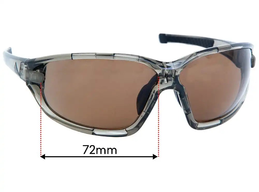 Sunglass Fix Replacement Lenses for Adidas AD09 Evil Eye Evo Pro L - 72mm Wide Sunglass Fix Replacement Lenses for Adidas AD09 Evil Eye Evo Pro L - 72mm Wide