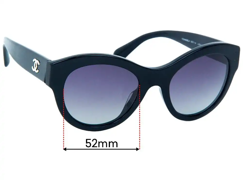Sunglass Fix Replacement Lenses for Chanel 5371-A - 52mm Wide Sunglass Fix Replacement Lenses for Chanel 5371-A - 52mm Wide