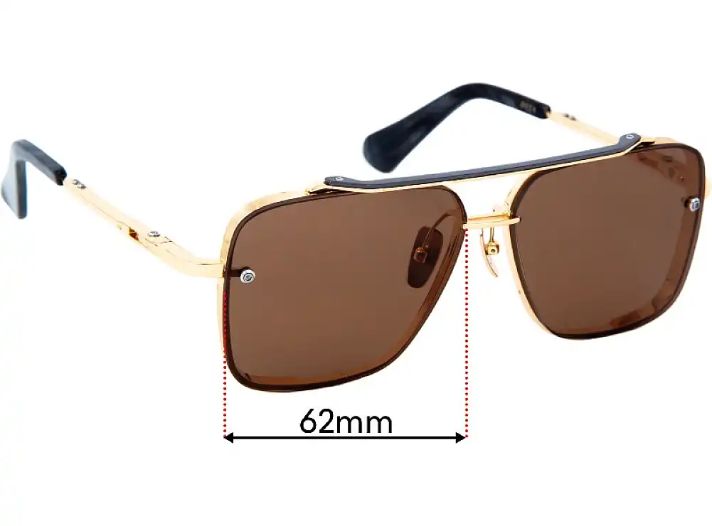 Sunglass Fix Replacement Lenses for Dita Mach Six - 62mm Wide Sunglass Fix Replacement Lenses for Dita Mach Six - 62mm Wide