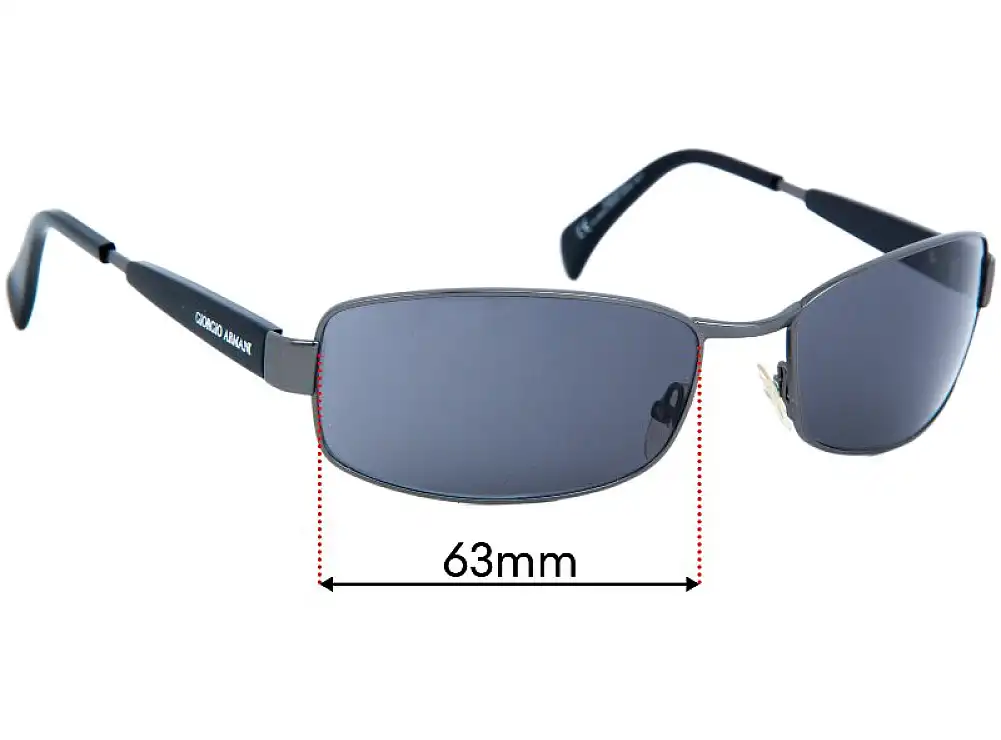 Sunglass Fix Replacement Lenses for Giorgio Armani GA669/S - 63mm Wide Sunglass Fix Replacement Lenses for Giorgio Armani GA669/S - 63mm Wide
