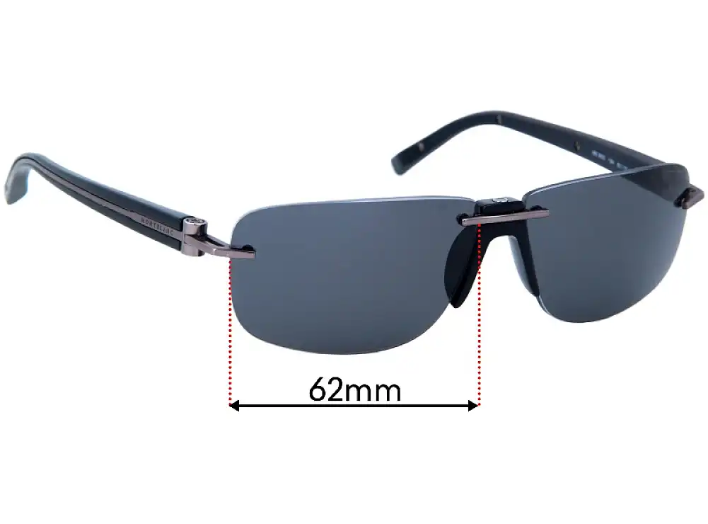Sunglass Fix Replacement Lenses for Montblanc MB 360S - 62mm Wide Sunglass Fix Replacement Lenses for Montblanc MB 360S - 62mm Wide