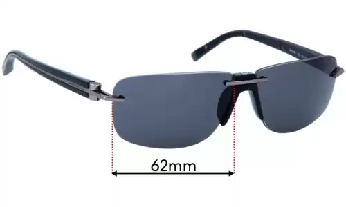 Sunglass Fix Replacement Lenses for Montblanc MB 360S - 62mm Wide Sunglass Fix Replacement Lenses for Montblanc MB 360S - 62mm Wide