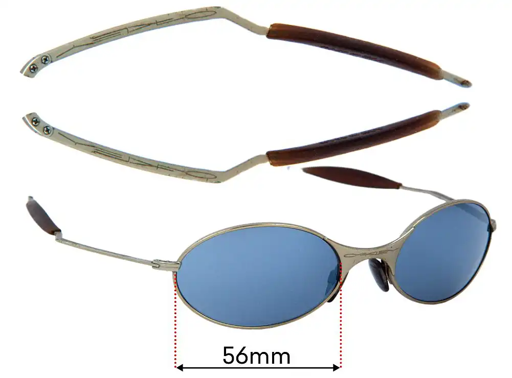 Sunglass Fix Replacement Lenses for Oakley E Wire - 56mm Wide Sunglass Fix Replacement Lenses for Oakley E Wire - 56mm Wide