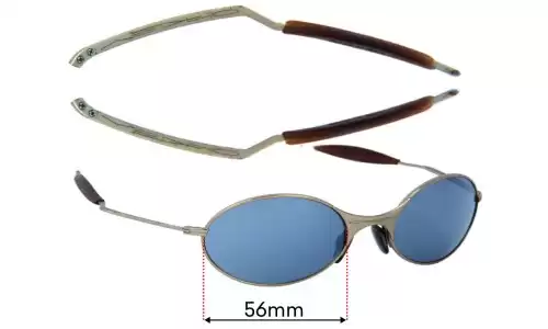 Sunglass Fix Replacement Lenses for Oakley E Wire - 56mm Wide Oakley E Wire Replacement Lenses 56mm wide