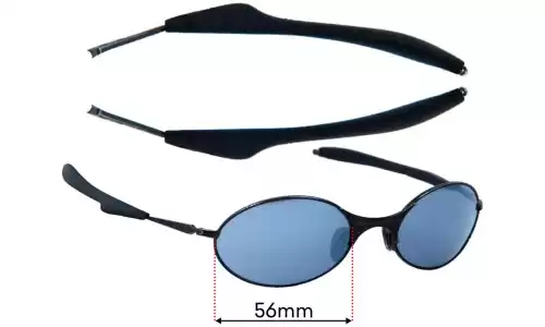 Sunglass Fix Replacement Lenses for Oakley E Wire Generation 2 - 56mm Wide Oakley E Wire Generation 2 Replacement Lenses 56mm wide