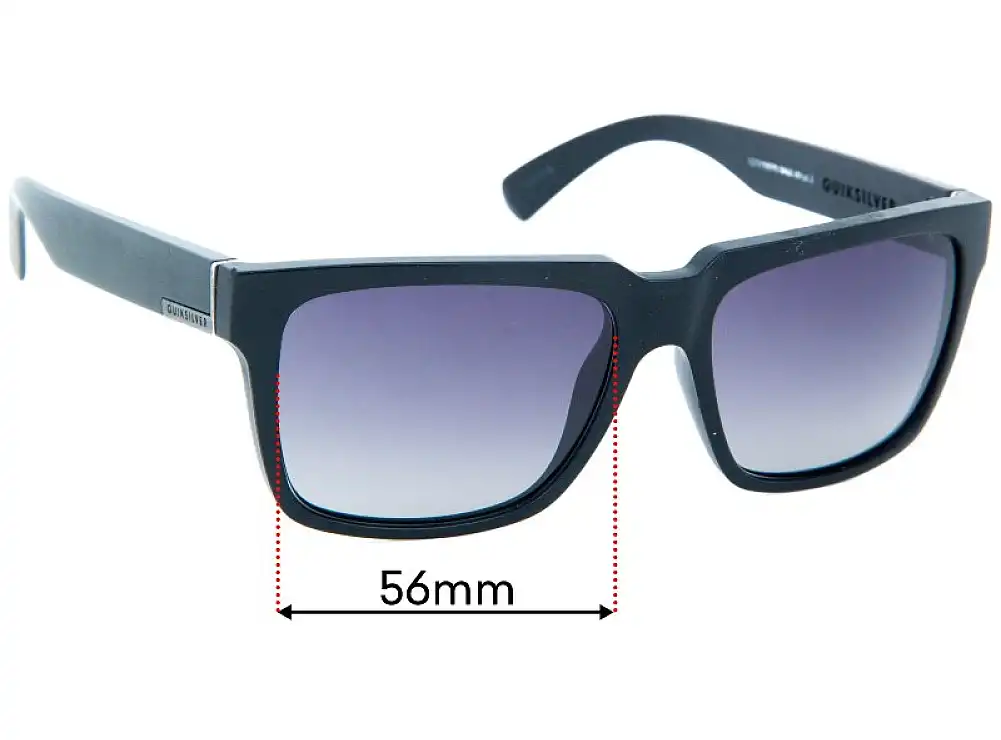 Sunglass Fix Replacement Lenses for Quiksilver Bruiser - 56mm Wide Sunglass Fix Replacement Lenses for Quiksilver Bruiser - 56mm Wide