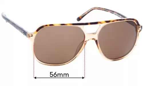Sunglass Fix Replacement Lenses for Ray-Ban RB2198 Bill - 56mm Wide Ray-Ban RB2198 Bill Replacement Lenses 56mm wide