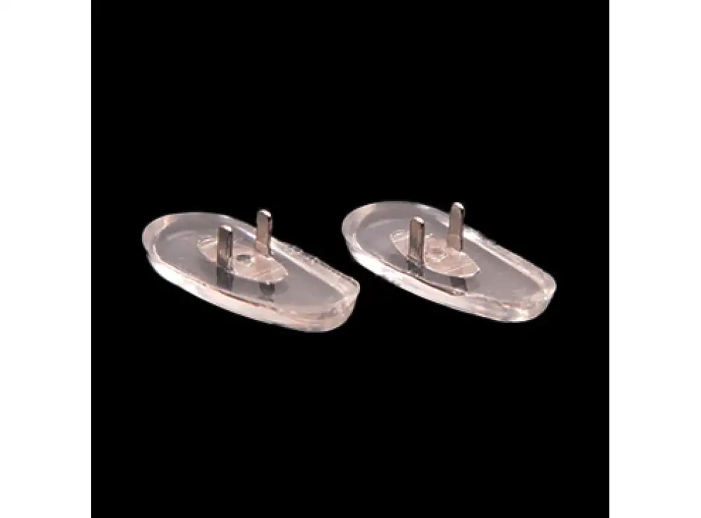 15mm Tear Shaped Clip on Silver (Ray Ban) Nose Pads 15mm Tear Shaped Clip on Silver (Ray Ban) Nose Pads