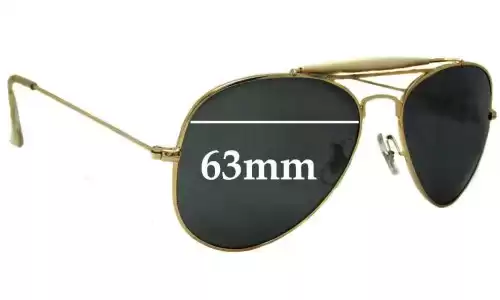 Sunglass Fix Replacement Lenses for Ray-Ban B&L RB3029 - 63mm Wide Ray-Ban B&L RB3029 Replacement Lenses 63mm wide