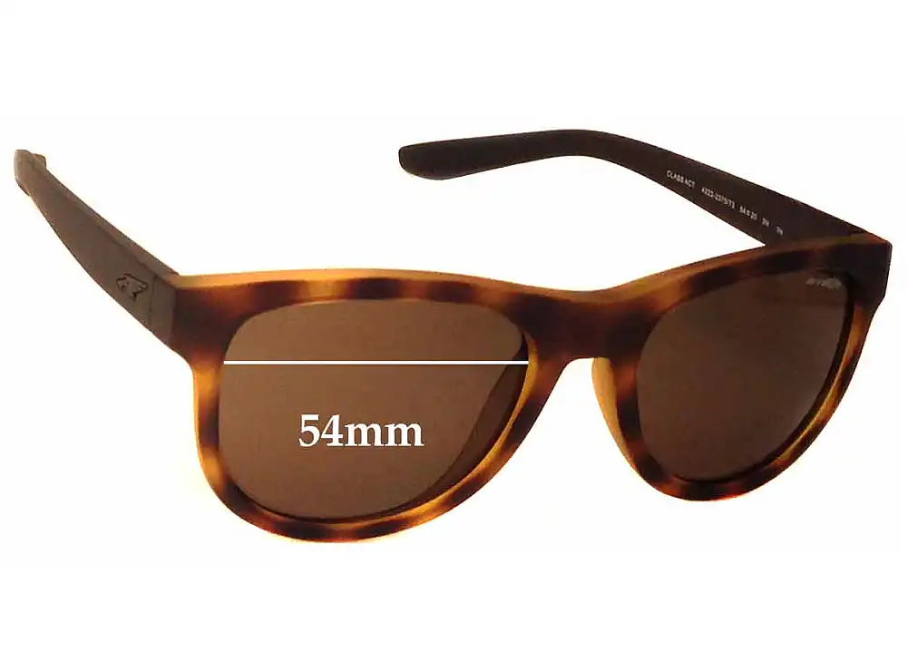 Sunglass Fix Replacement Lenses for Arnette Class Act AN4222 - 54mm Wide Sunglass Fix Replacement Lenses for Arnette Class Act AN4222 - 54mm Wide