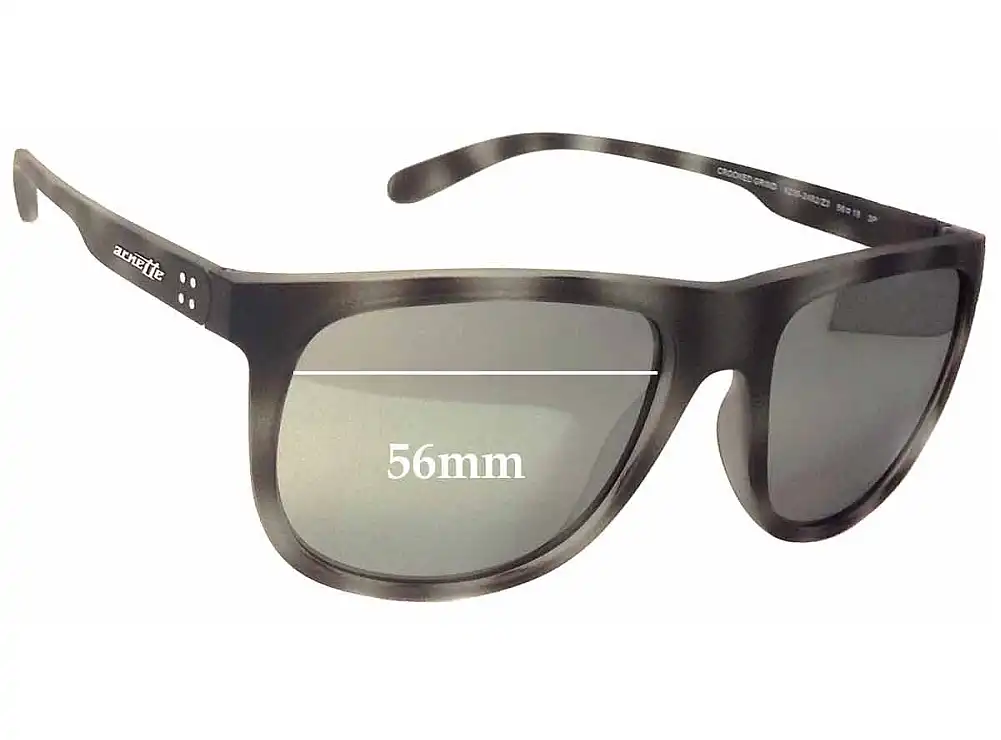 Sunglass Fix Replacement Lenses for Arnette Crooked Grind AN4235 - 56mm Wide Sunglass Fix Replacement Lenses for Arnette Crooked Grind AN4235 - 56mm Wide