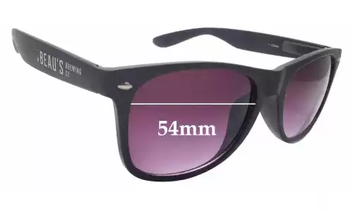 Sunglass Fix Replacement Lenses for Beau's Brewing Co Unknown Model - 54mm Wide Sunglass Fix Replacement Lenses for Beau's Brewing Co Unknown Model - 54mm Wide