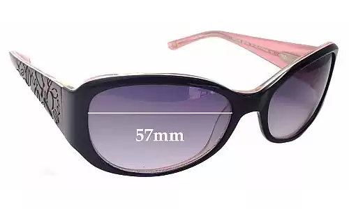 Sunglass Fix Replacement Lenses for Bebe Dazzler BB7058 - 57mm Wide Bebe Dazzler BB7058 Replacement Lenses 57mm wide