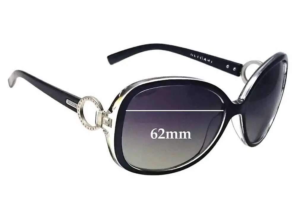 Sunglass Fix Replacement Lenses for Bvlgari 806 - 62mm Wide Sunglass Fix Replacement Lenses for Bvlgari 806 - 62mm Wide