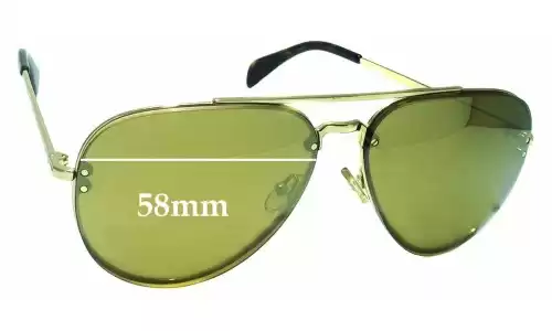 Sunglass Fix Replacement Lenses for Celine CL41392/S - 58mm Wide Celine CL41392/S Replacement Lenses 58mm wide