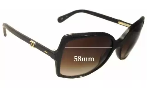 Sunglass Fix Replacement Lenses for Chanel 5245 - 58mm Wide Sunglass Fix Replacement Lenses for Chanel 5245 - 58mm Wide