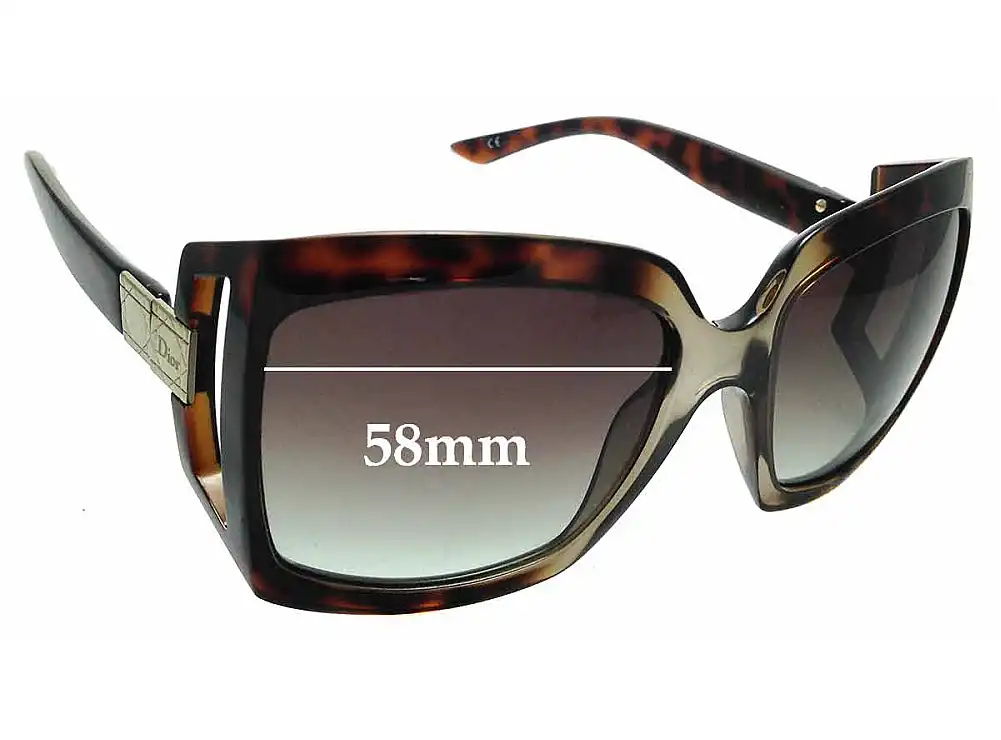 Sunglass Fix Replacement Lenses for Christian Dior 611 - 58mm Wide Sunglass Fix Replacement Lenses for Christian Dior 611 - 58mm Wide