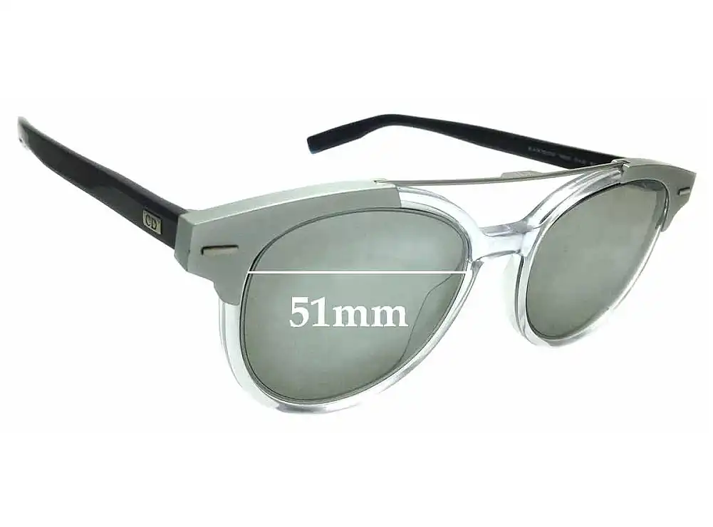 Sunglass Fix Replacement Lenses for Christian Dior Black Tie 220S - 51mm Wide Sunglass Fix Replacement Lenses for Christian Dior Black Tie 220S - 51mm Wide