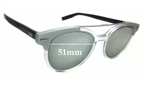 Sunglass Fix Replacement Lenses for Christian Dior Black Tie 220S - 51mm Wide Sunglass Fix Replacement Lenses for Christian Dior Black Tie 220S - 51mm Wide