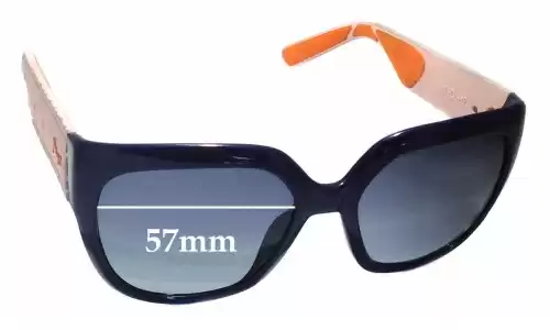 Sunglass Fix Replacement Lenses for Christian Dior My - 57mm Wide Sunglass Fix Replacement Lenses for Christian Dior My - 57mm Wide