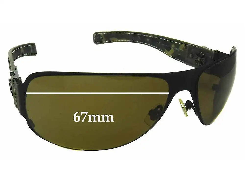 Sunglass Fix Replacement Lenses for Chrome Hearts Deviant 1 - 67mm Wide Sunglass Fix Replacement Lenses for Chrome Hearts Deviant 1 - 67mm Wide