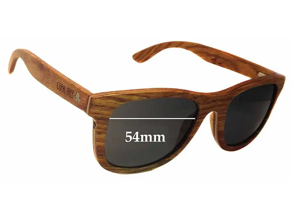 Sunglass Fix Replacement Lenses for Coral Tree Hayman - 54mm Wide Sunglass Fix Replacement Lenses for Coral Tree Hayman - 54mm Wide