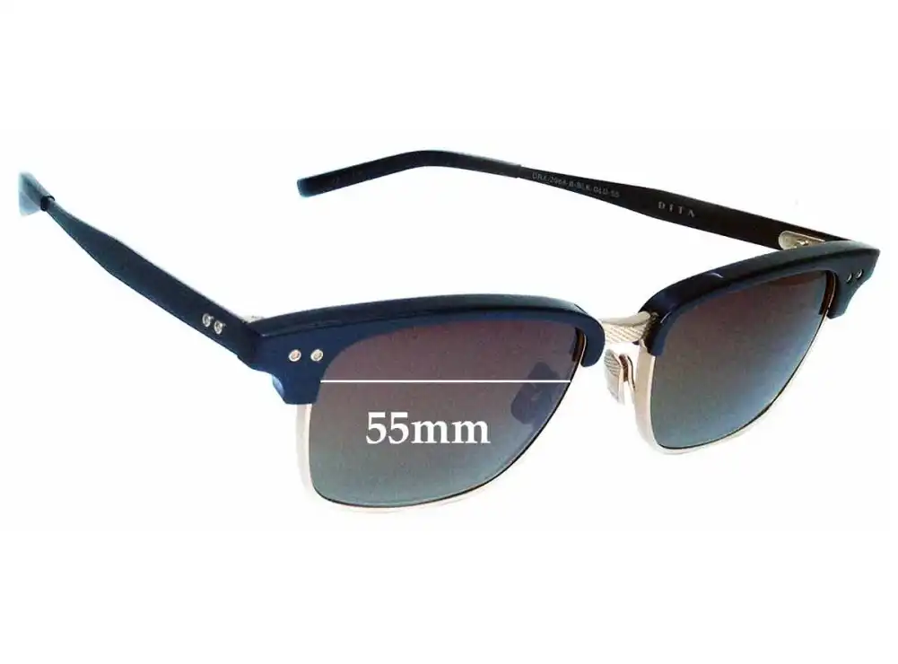Sunglass Fix Replacement Lenses for Dita Statesman Three - 55mm Wide Sunglass Fix Replacement Lenses for Dita Statesman Three - 55mm Wide