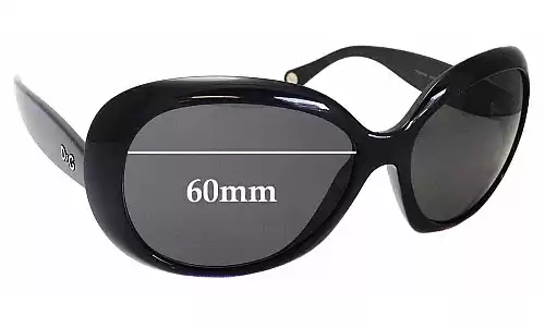 Sunglass Fix Replacement Lenses for Dolce & Gabbana DD8058 - 60mm Wide Sunglass Fix Replacement Lenses for Dolce & Gabbana DD8058 - 60mm Wide