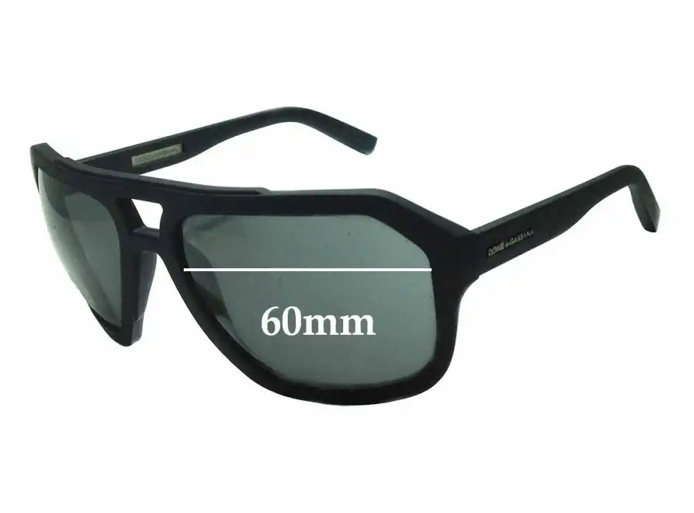 Sunglass Fix Replacement Lenses for Dolce & Gabbana DG2146 - 60mm Wide Sunglass Fix Replacement Lenses for Dolce & Gabbana DG2146 - 60mm Wide
