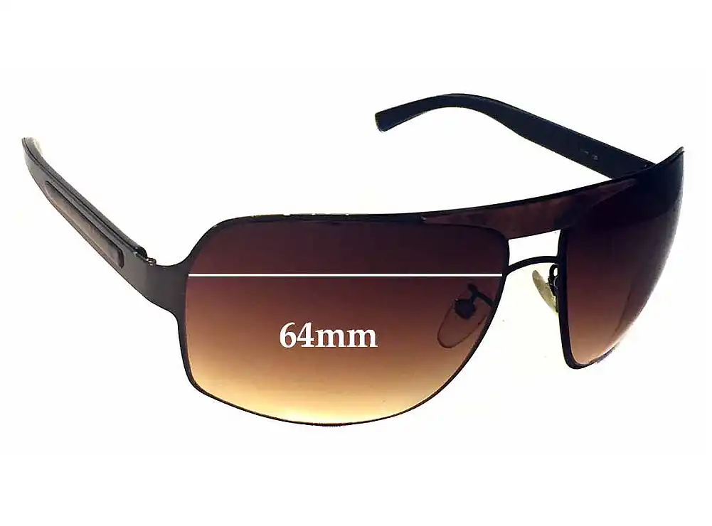 Sunglass Fix Replacement Lenses for Ermenegildo Zegna SZ 3079 - 64mm Wide Sunglass Fix Replacement Lenses for Ermenegildo Zegna SZ 3079 - 64mm Wide