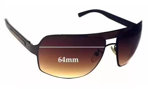 Sunglass Fix Replacement Lenses for Ermenegildo Zegna SZ 3079 - 64mm Wide Sunglass Fix Replacement Lenses for Ermenegildo Zegna SZ 3079 - 64mm Wide