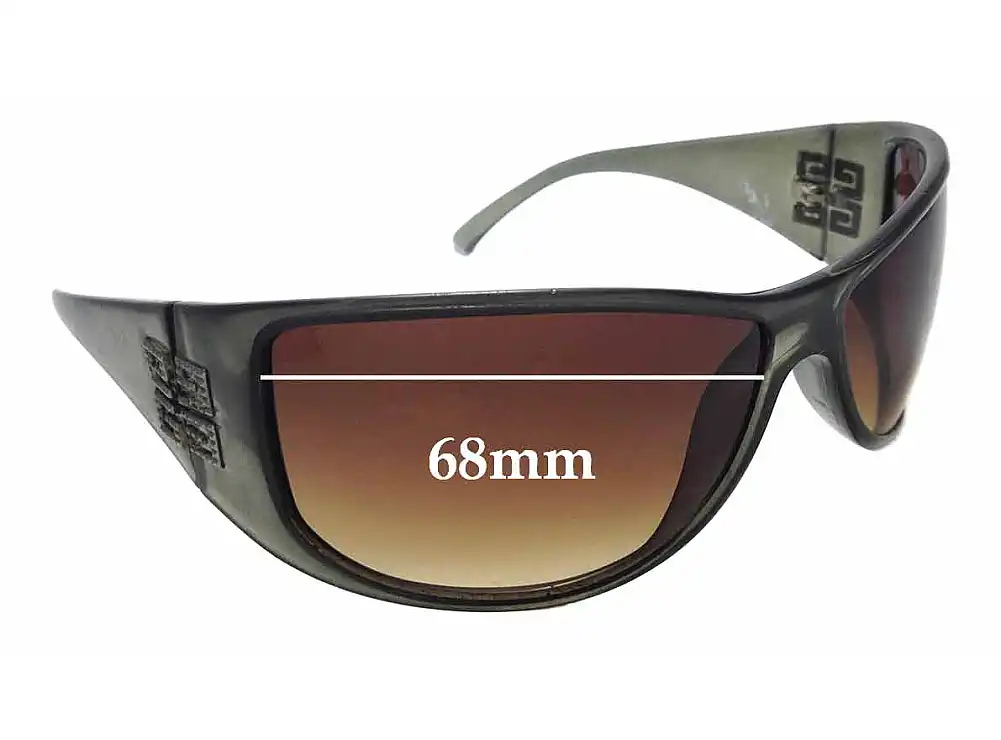 Sunglass Fix Replacement Lenses for Givenchy SGV546 - 68mm Wide Sunglass Fix Replacement Lenses for Givenchy SGV546 - 68mm Wide