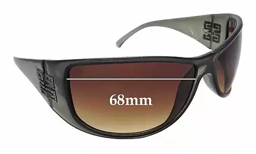 Sunglass Fix Replacement Lenses for Givenchy SGV546 - 68mm Wide Sunglass Fix Replacement Lenses for Givenchy SGV546 - 68mm Wide