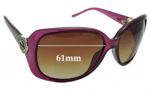 Sunglass Fix Replacement Lenses for Gucci GG3548/S - 61mm Wide Sunglass Fix Replacement Lenses for Gucci GG3548/S - 61mm Wide