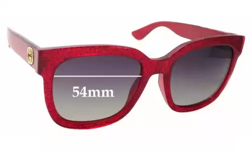 Sunglass Fix Replacement Lenses for Gucci GG0034/S - 54mm Wide Sunglass Fix Replacement Lenses for Gucci GG0034/S - 54mm Wide