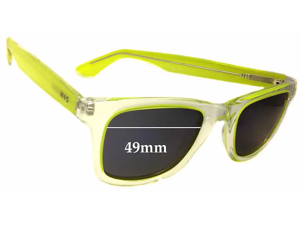 Sunglass Fix Replacement Lenses for HIS HIS HP38151 - 49mm Wide Sunglass Fix Replacement Lenses for HIS HIS HP38151 - 49mm Wide
