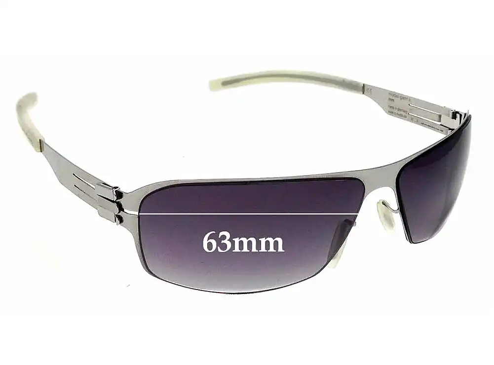 Sunglass Fix Replacement Lenses for IC! Berlin Garri K. - 63mm Wide Sunglass Fix Replacement Lenses for IC! Berlin Garri K. - 63mm Wide