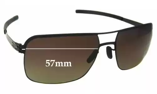 Sunglass Fix Replacement Lenses for IC! Berlin Kjell - 57mm Wide Sunglass Fix Replacement Lenses for IC! Berlin Kjell - 57mm Wide