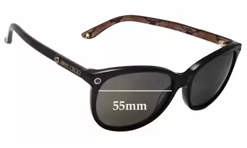Sunglass Fix Replacement Lenses for Jimmy Choo Lily/S - 55mm Wide Sunglass Fix Replacement Lenses for Jimmy Choo Lily/S - 55mm Wide