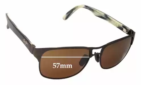 Sunglass Fix Replacement Lenses for Maui Jim MJ296 Hang 10 - 57mm Wide Sunglass Fix Replacement Lenses for Maui Jim MJ296 Hang 10 - 57mm Wide