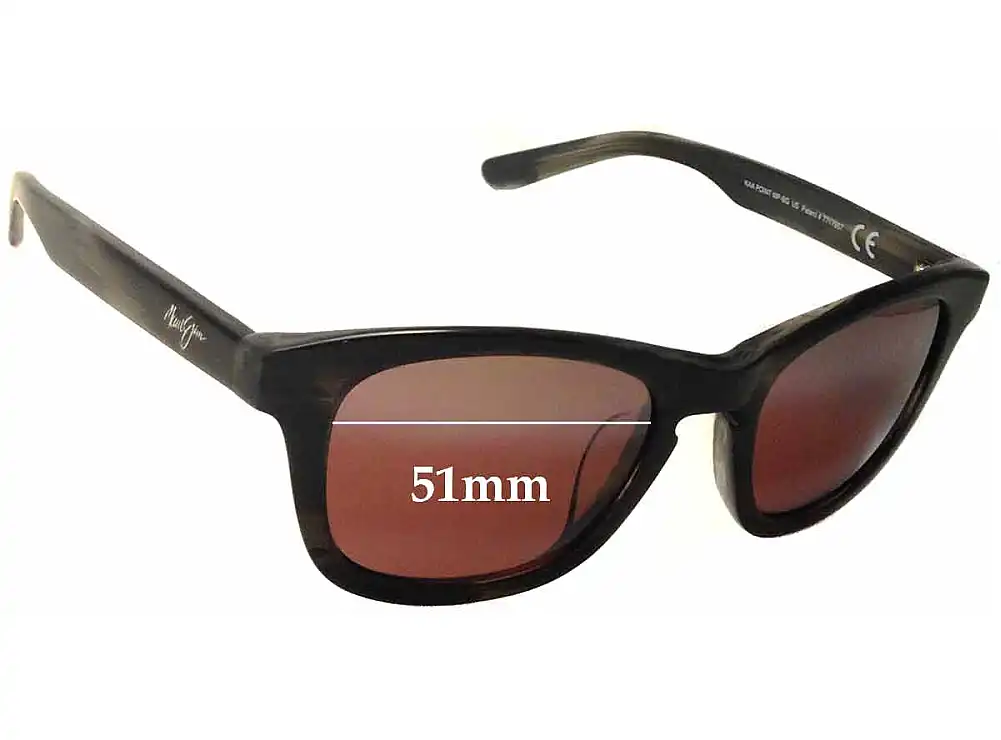 Sunglass Fix Replacement Lenses for Maui Jim MJ713 Kaa Point - 51mm Wide Sunglass Fix Replacement Lenses for Maui Jim MJ713 Kaa Point - 51mm Wide