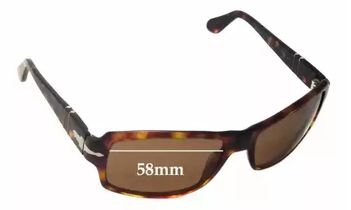 Sunglass Fix Replacement Lenses for Persol 2837-S - 58mm Wide Sunglass Fix Replacement Lenses for Persol 2837-S - 58mm Wide