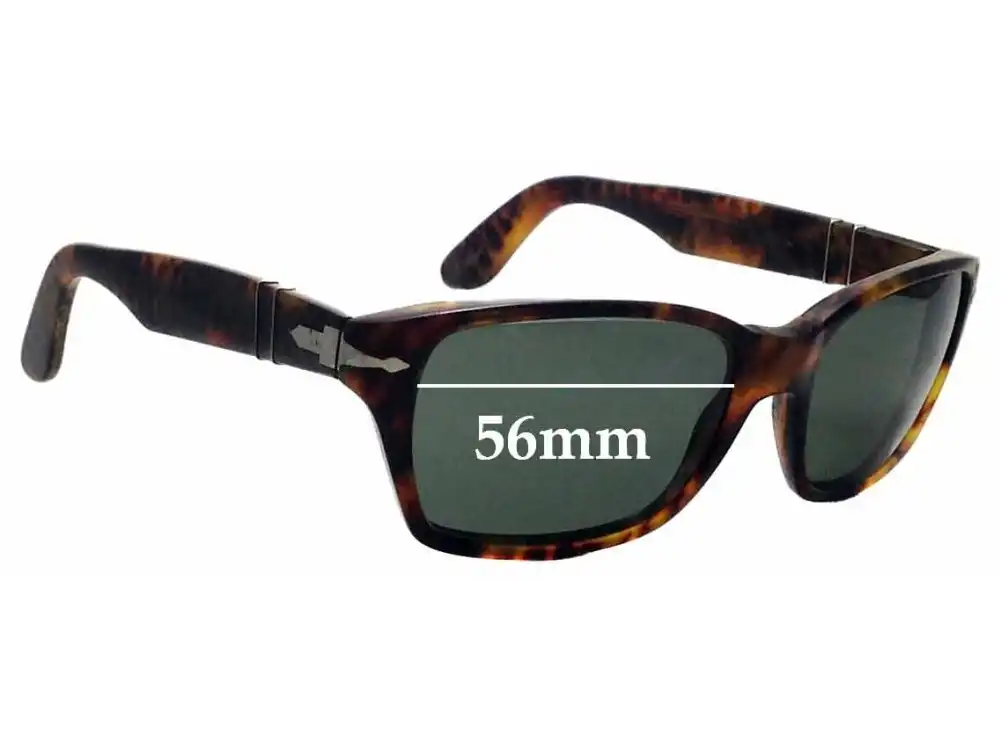 Sunglass Fix Replacement Lenses for Persol 3040-S - 56mm Wide Sunglass Fix Replacement Lenses for Persol 3040-S - 56mm Wide