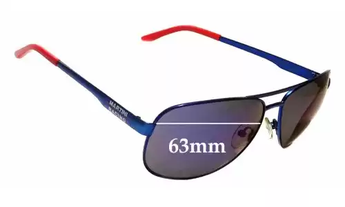 Sunglass Fix Replacement Lenses for Porsche Martini Racing - 63mm Wide Sunglass Fix Replacement Lenses for Porsche Martini Racing - 63mm Wide