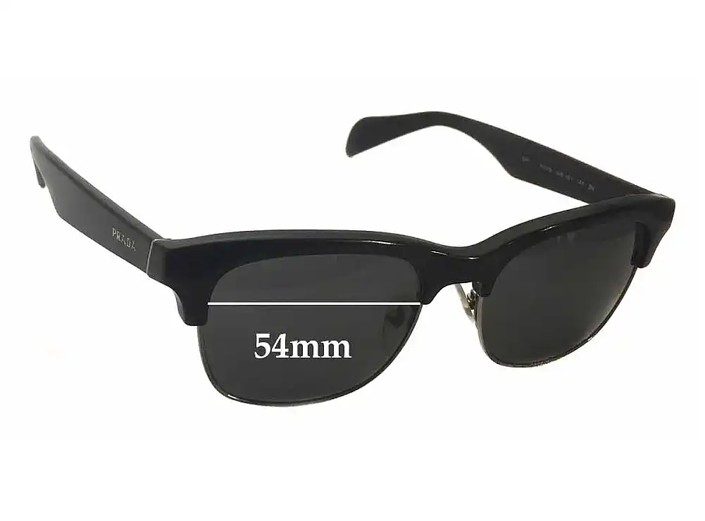 Sunglass Fix Replacement Lenses for Prada SPR11P - 54mm Wide Sunglass Fix Replacement Lenses for Prada SPR11P - 54mm Wide
