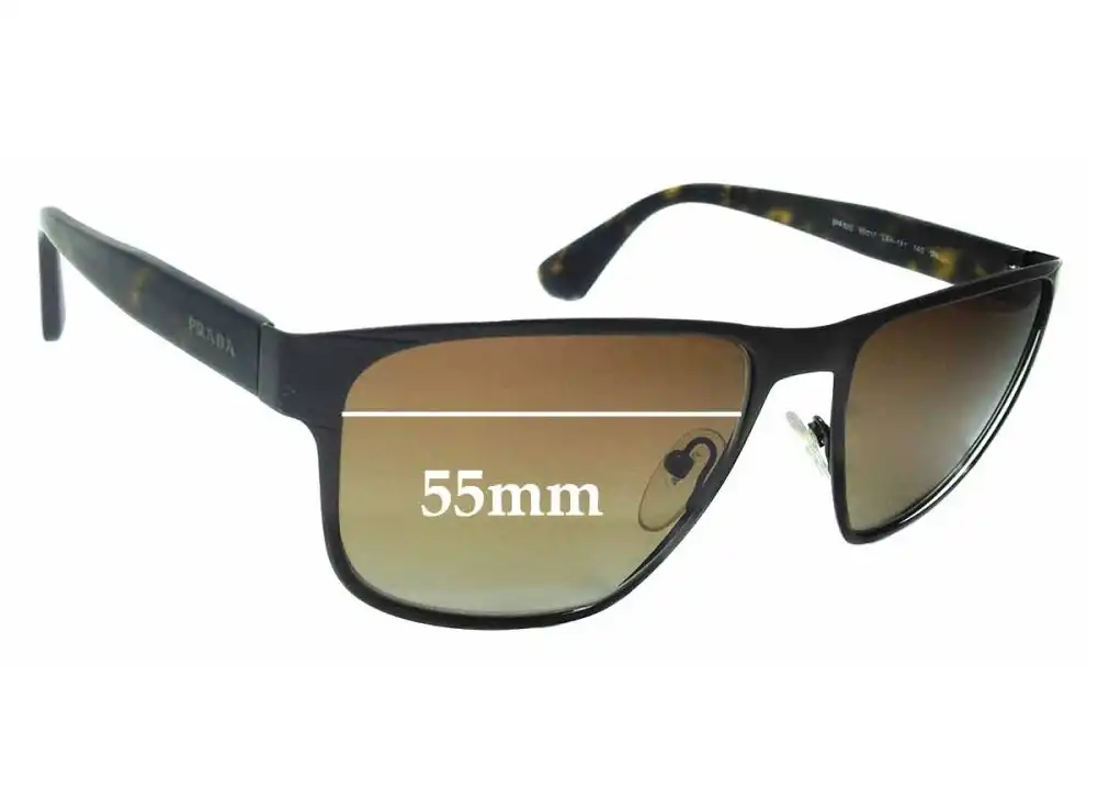 Sunglass Fix Replacement Lenses for Prada SPR55S - 55mm Wide Sunglass Fix Replacement Lenses for Prada SPR55S - 55mm Wide