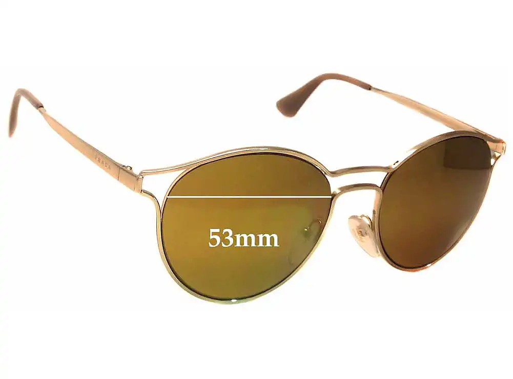 Sunglass Fix Replacement Lenses for Prada SPR62S - 53mm Wide Sunglass Fix Replacement Lenses for Prada SPR62S - 53mm Wide
