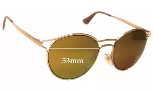 Sunglass Fix Replacement Lenses for Prada SPR62S - 53mm Wide Sunglass Fix Replacement Lenses for Prada SPR62S - 53mm Wide
